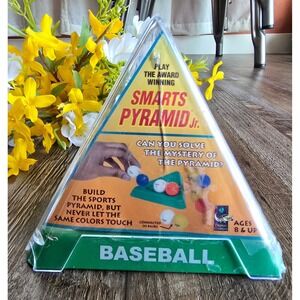 Vintage Smarts Pyramid Jr. Baseball Themed Puzzle Game‎ Brain Teaser Logic Toy